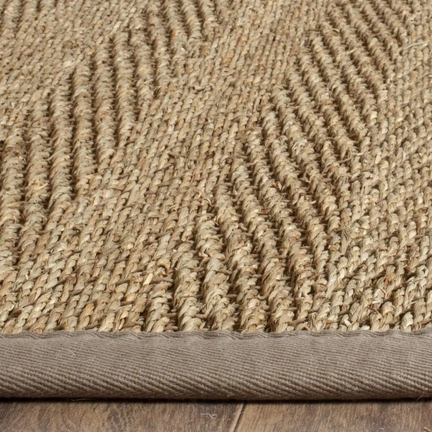 

Safavieh Natural Fiber Collection Runner Rug - 2'6"" X 6', Natural & Grey, Border Herringbone Seagrass Design, Easy Care, Ideal