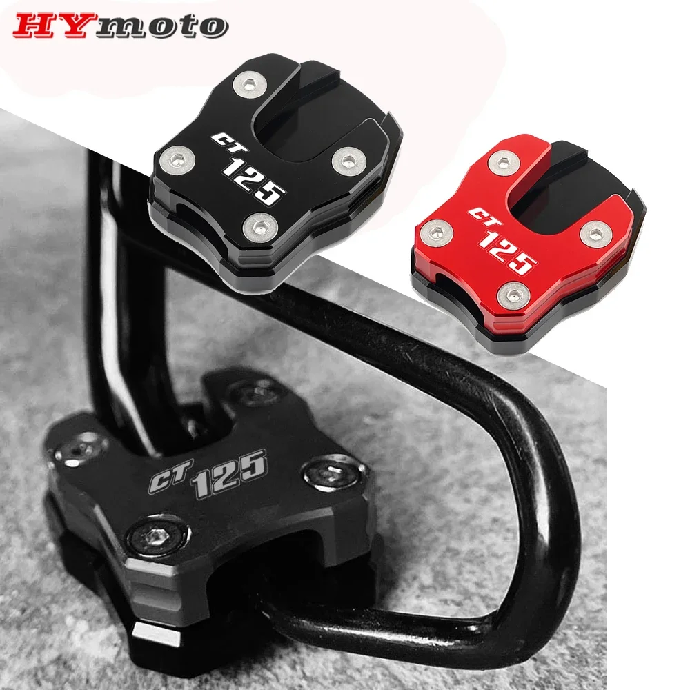 New Flash Deals For HONDA CT125 Hunter Cub 2025 Motorcycle CNC Accessories Kickstand Extension Side Stand Enlarger Bracket Pad