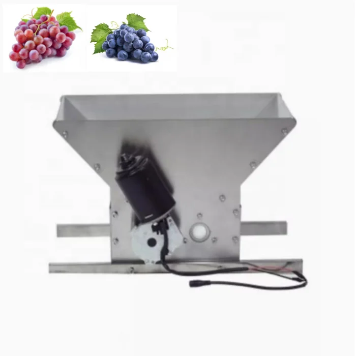 China electric wine small grape press machine winery winepress crusher