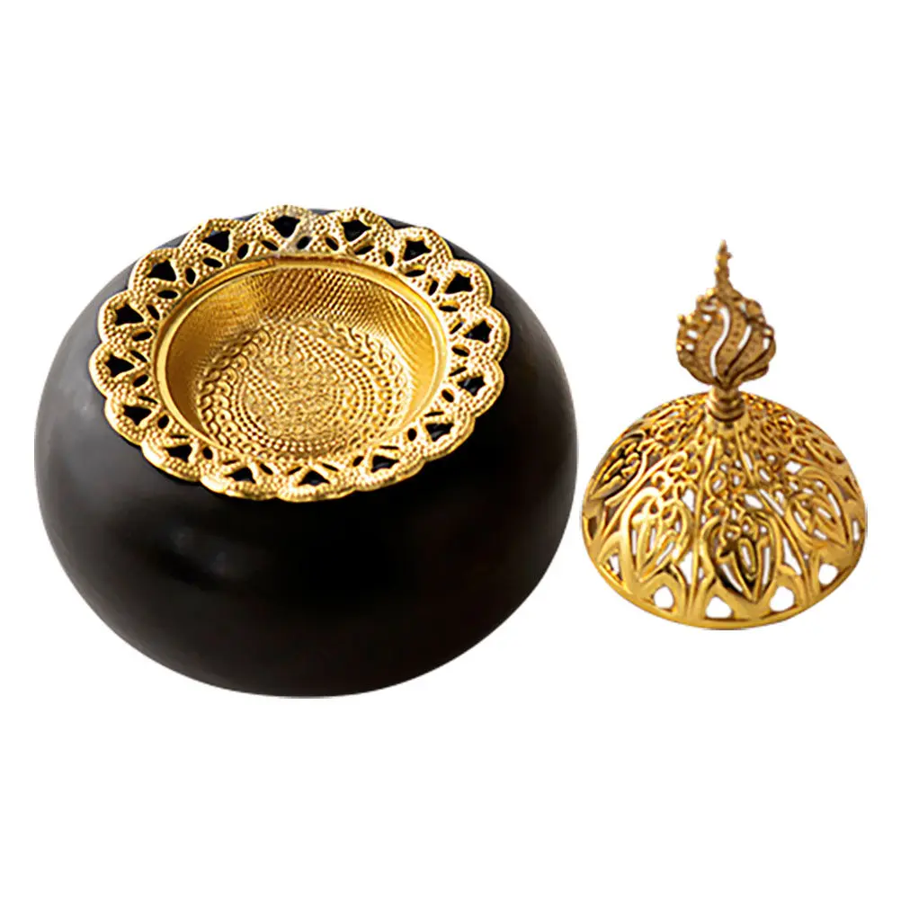 Ceramic Arabian Middle Eastern Incense Burner Bakhoor Oud Frankincense Cone Charcoal Vintage Home Aroma Burner