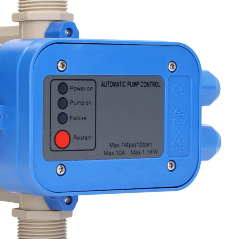 워터 펌프 압력 제어 스위치 1.5bar-3.0bar 방수 조절 가능 컨트롤러 블루 그레이 110V-120V 0.75kw 220V-240V 1.1kw