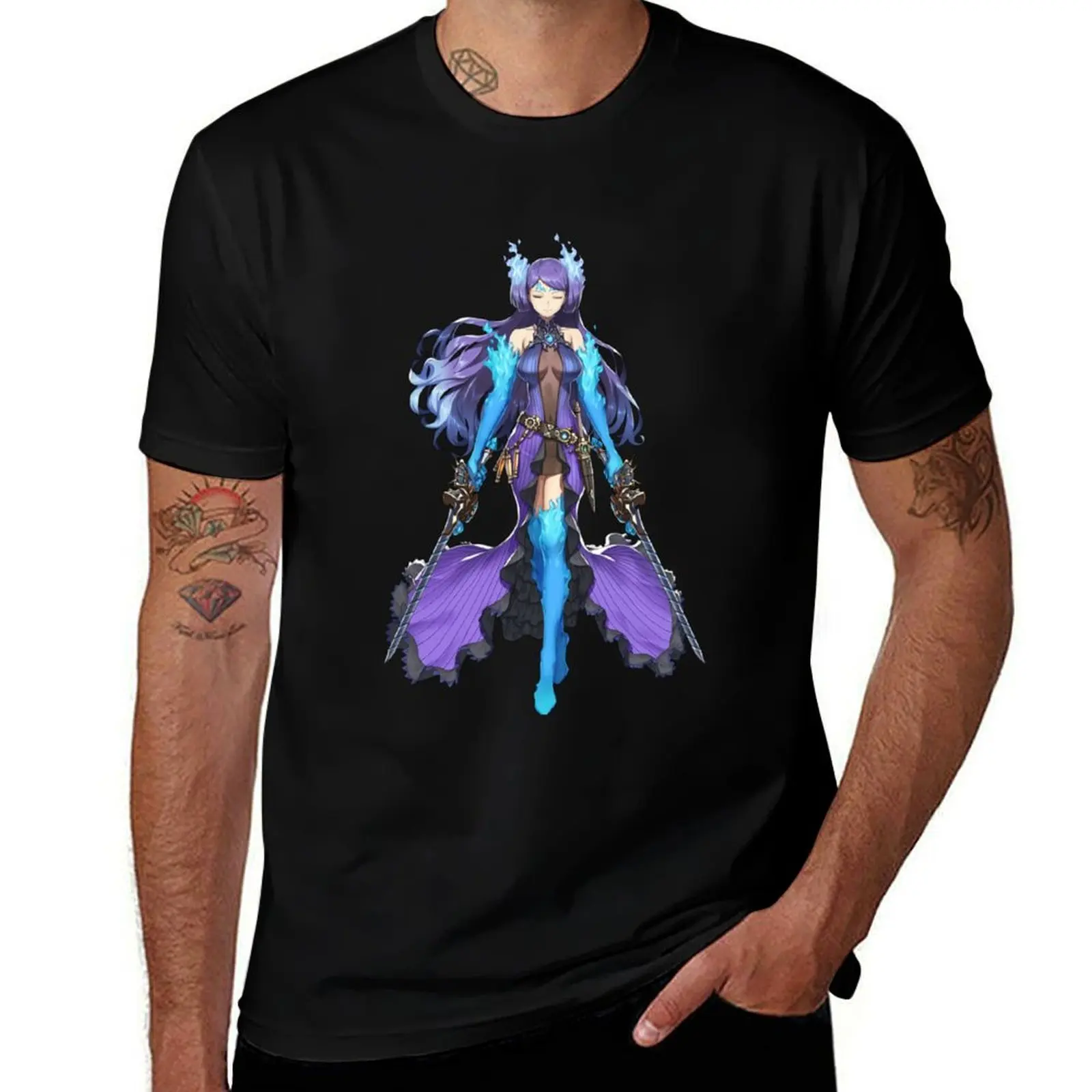 

xenoblade chronicles 2 brighid T-Shirt customs plus sizes anime figures mens clothing