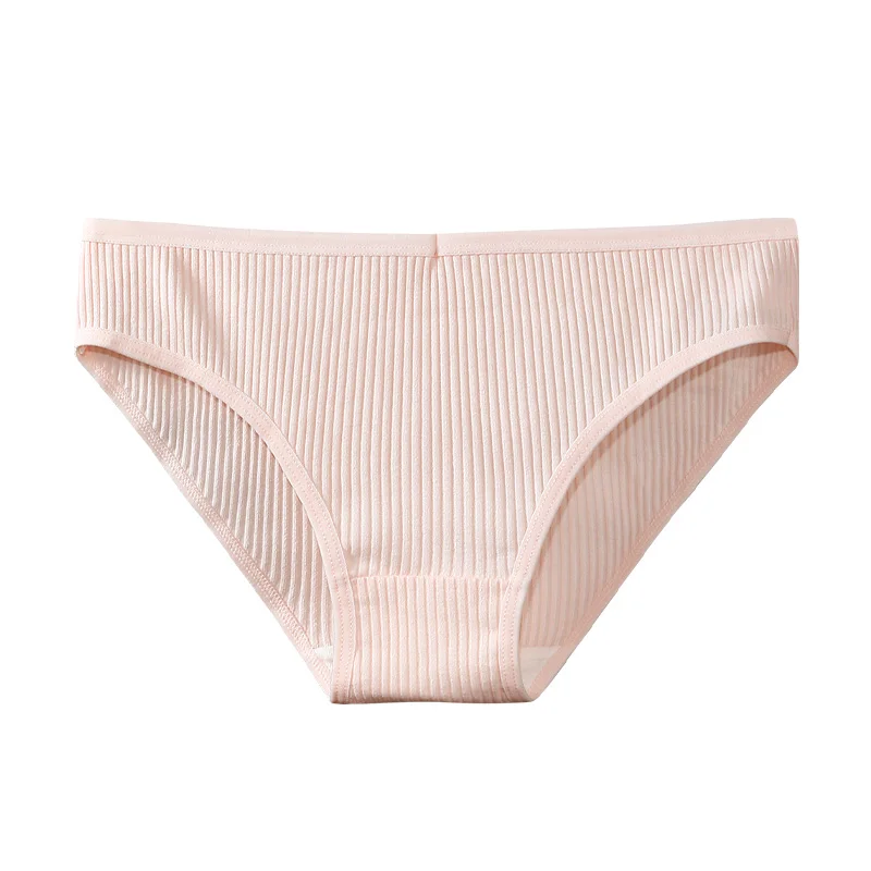 Women's cotton underwear women comfortable breathable briefs waist simple little girls underwear