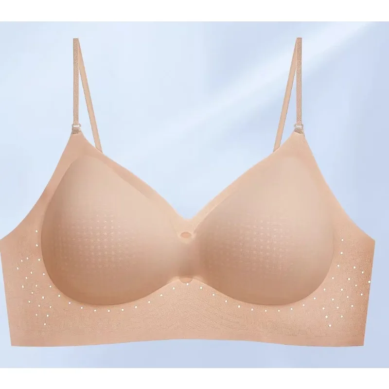 Sujetador Push Up Invisible Sin Costuras Sin Aro Copa Fija Belleza Espalda Pecho Pequeño Confort Mujer 32-38
