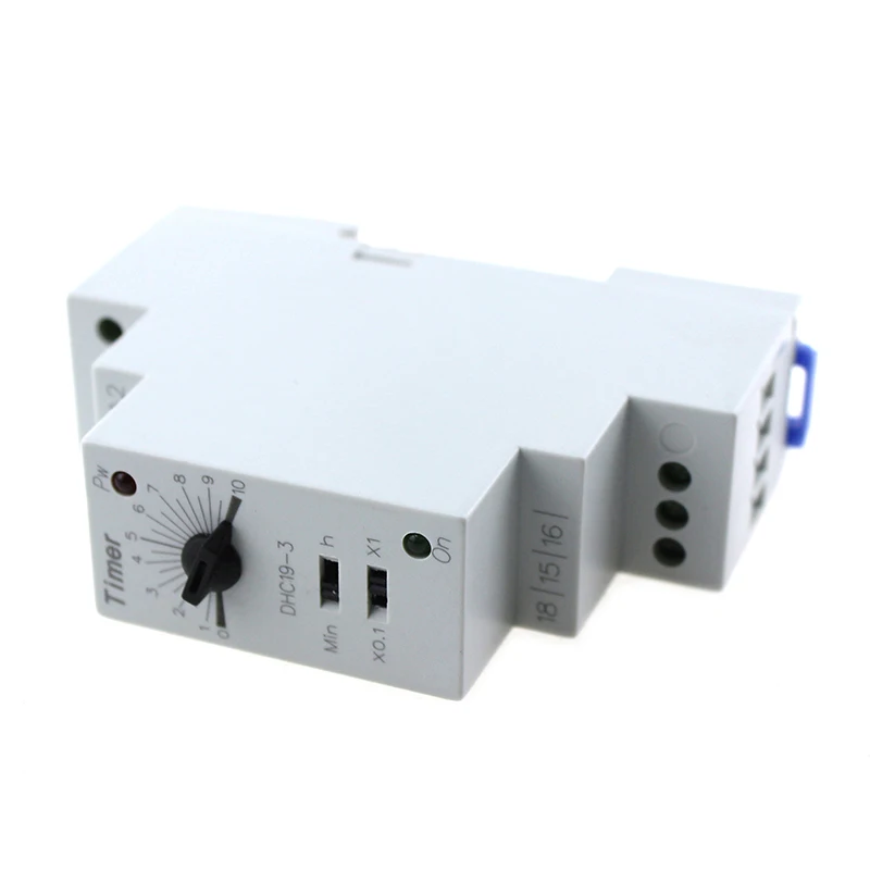 DHC19-3 AC175~250V 1SET Time Delay Contact Time Relay Solid State Relay