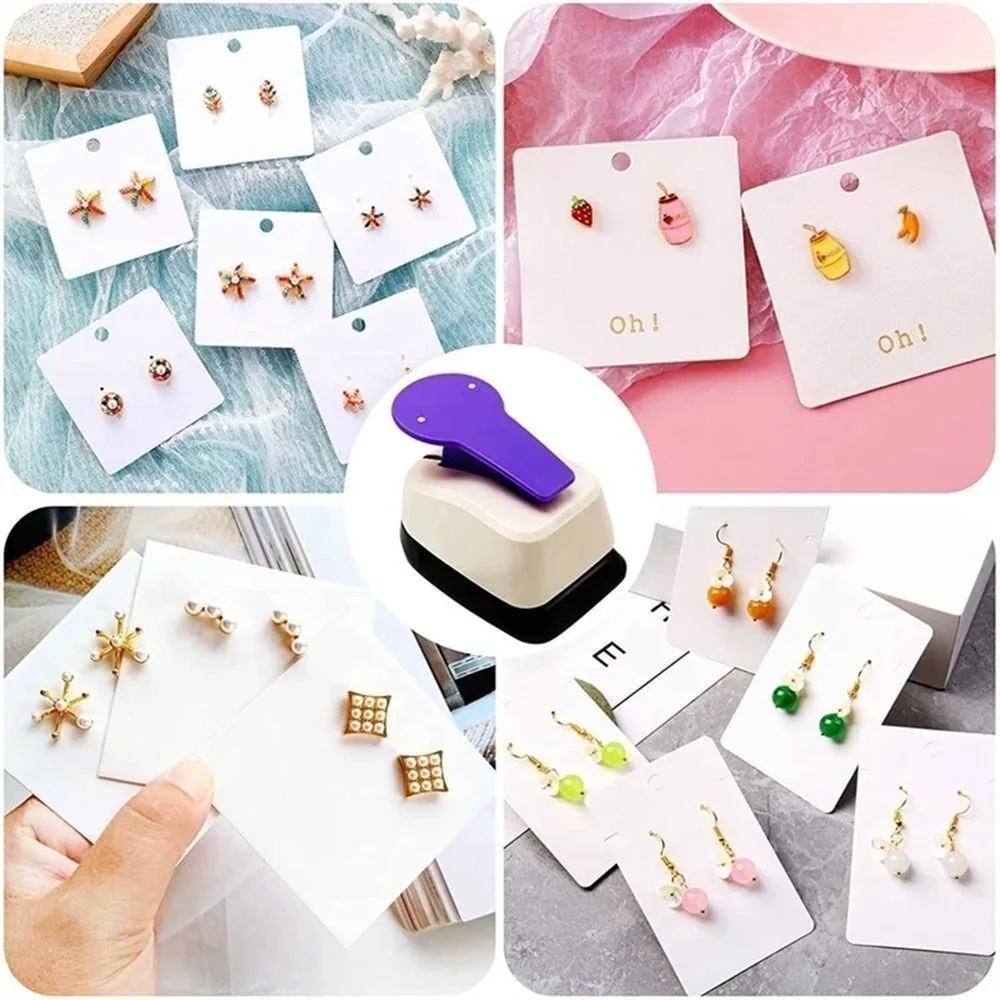 Mini Scrapbook Punches Hole Puncher DIY Handmade Cutter Card Craft Earring Card Punch Kids Scrapbooking Tool