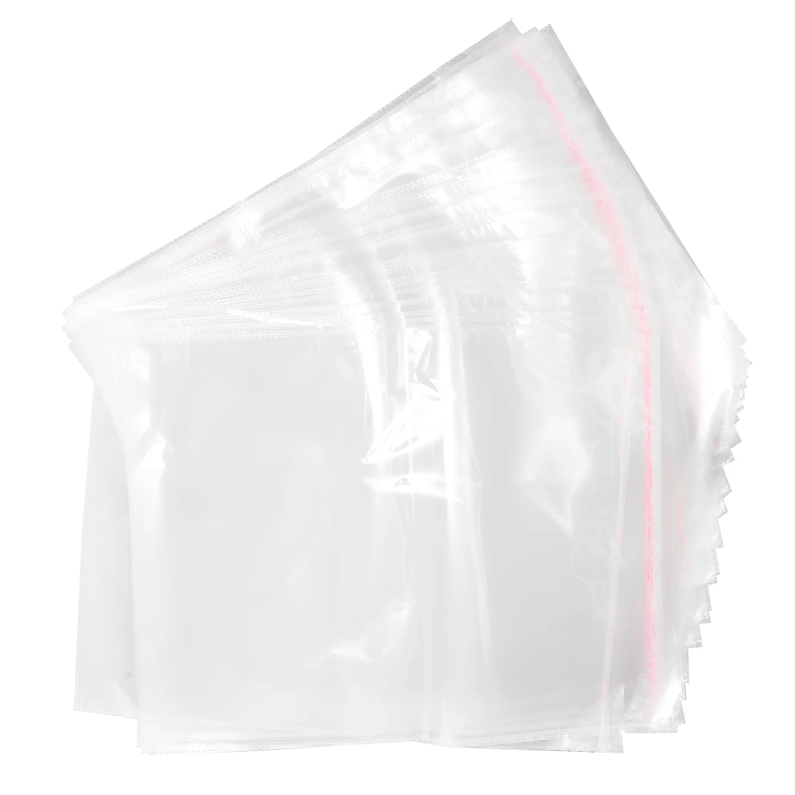 100pcs 30 * 40cm Clear Plastic Cello Bags Grip Peel & Seal Strong Packing Self Adhesive Cellophane Bag