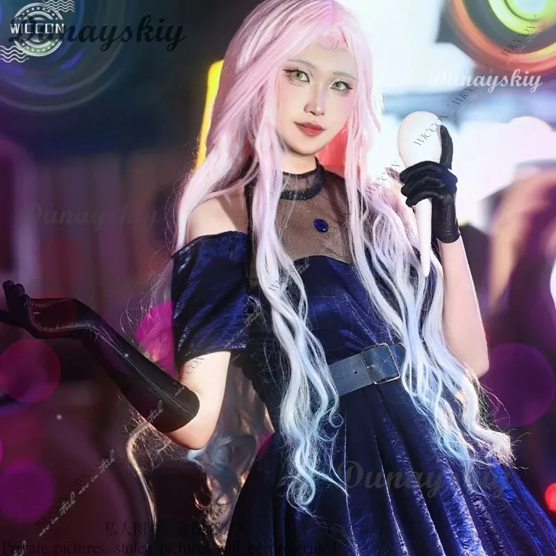 الغريبة كوس ميزي شعر مستعار تأثيري صخب فستان امرأة الكبار طفل دور اللعب المرحلة زي الزي اليومي هالوين Partyx ؛ 3 ، d'6.r ؛ 8'w ،