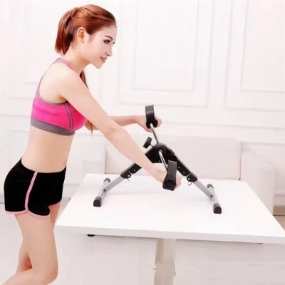 Portable  Manual adjustable resistance stroke training  LCD display arm/leg exercise pedal bike Medical mini exercise pedal bike