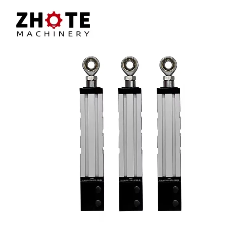 ZHOTE 80mm Industrial Servo Pneumatic Cylinder High Precision Linear Telescopic Actuator Stepping Motion Core Component Aluminum