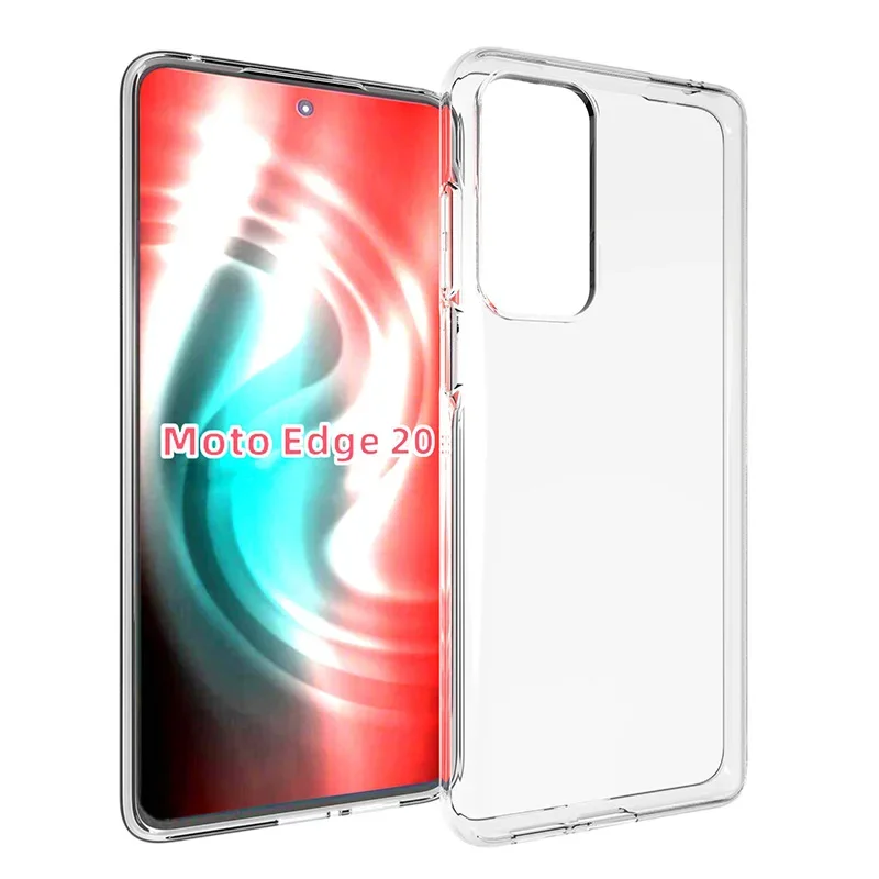 Dla Motorola Moto Edge 20 Pro Lite Fusion Miękkie, przezroczyste silikonowe etui na telefon dla Moto Edge S Pro TPU Etui ochronne