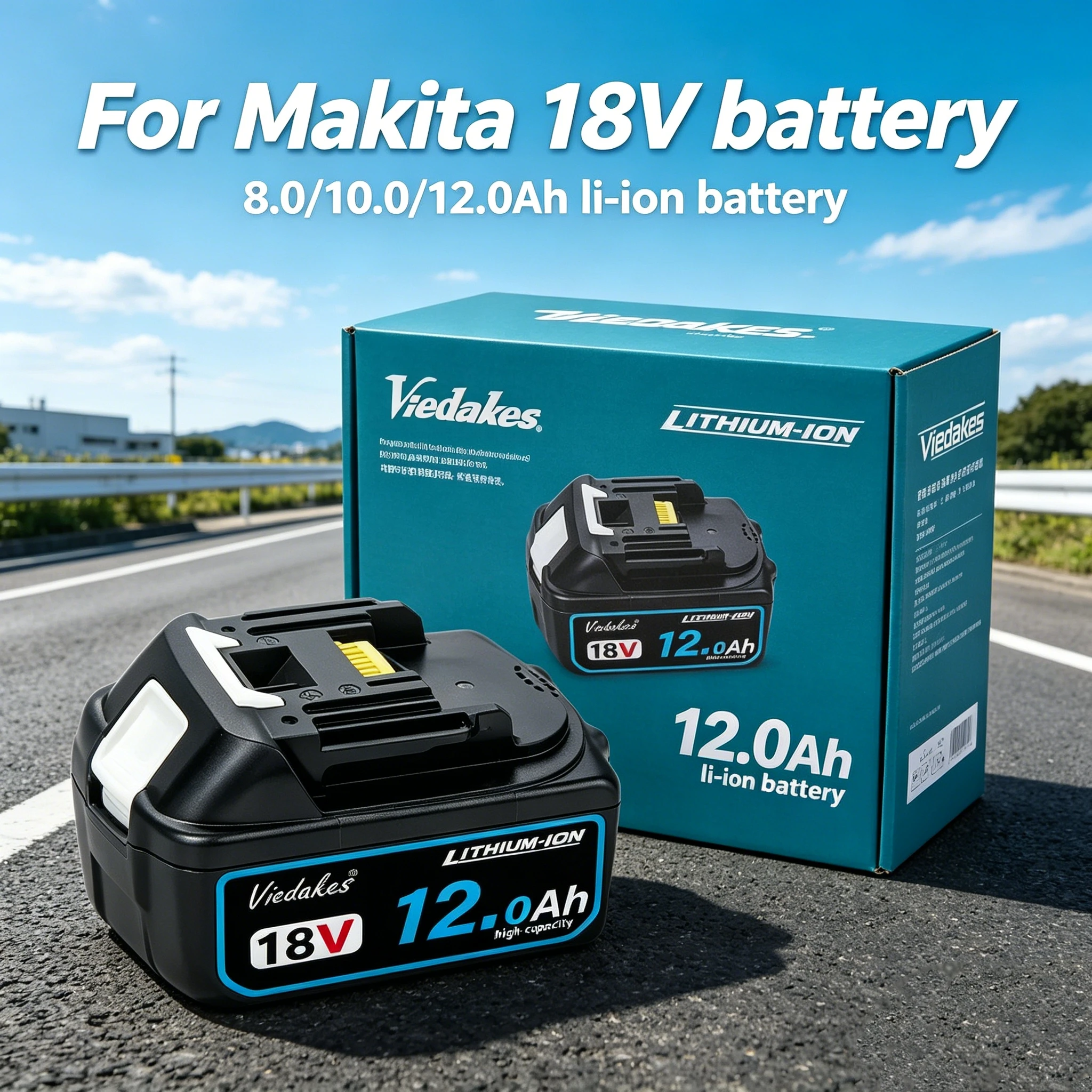 

Best replace for makita 18V battery +bms 8000/10000/12000mah rechargeable Li-ion Battery for BL1860B BL1840 BL1850 BL1815 lxt400
