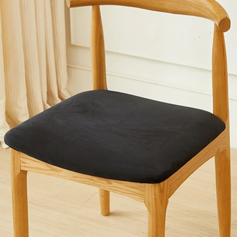 Samt einfarbig Sitz bezug verschleiß fest ganzjährig universell elastisch Hocker bezug Computer Stuhl hussen Bürostuhl bezug