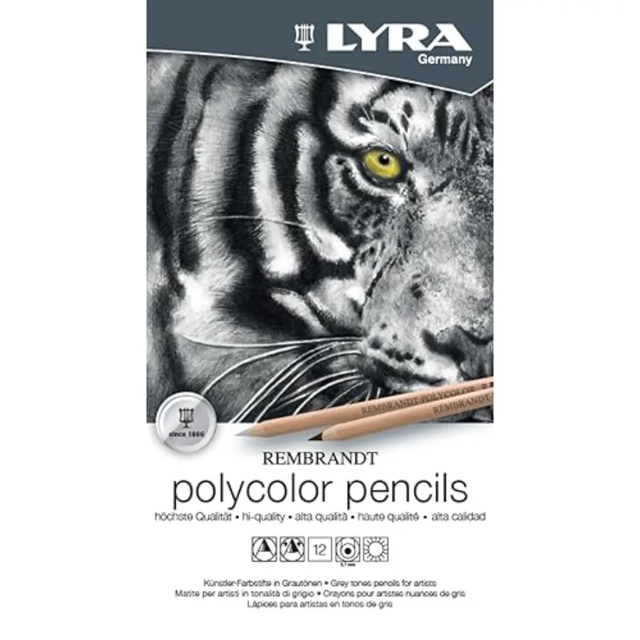 

Rembrandt Polycolor Art Pencils, Set of 12 Pencils, 200