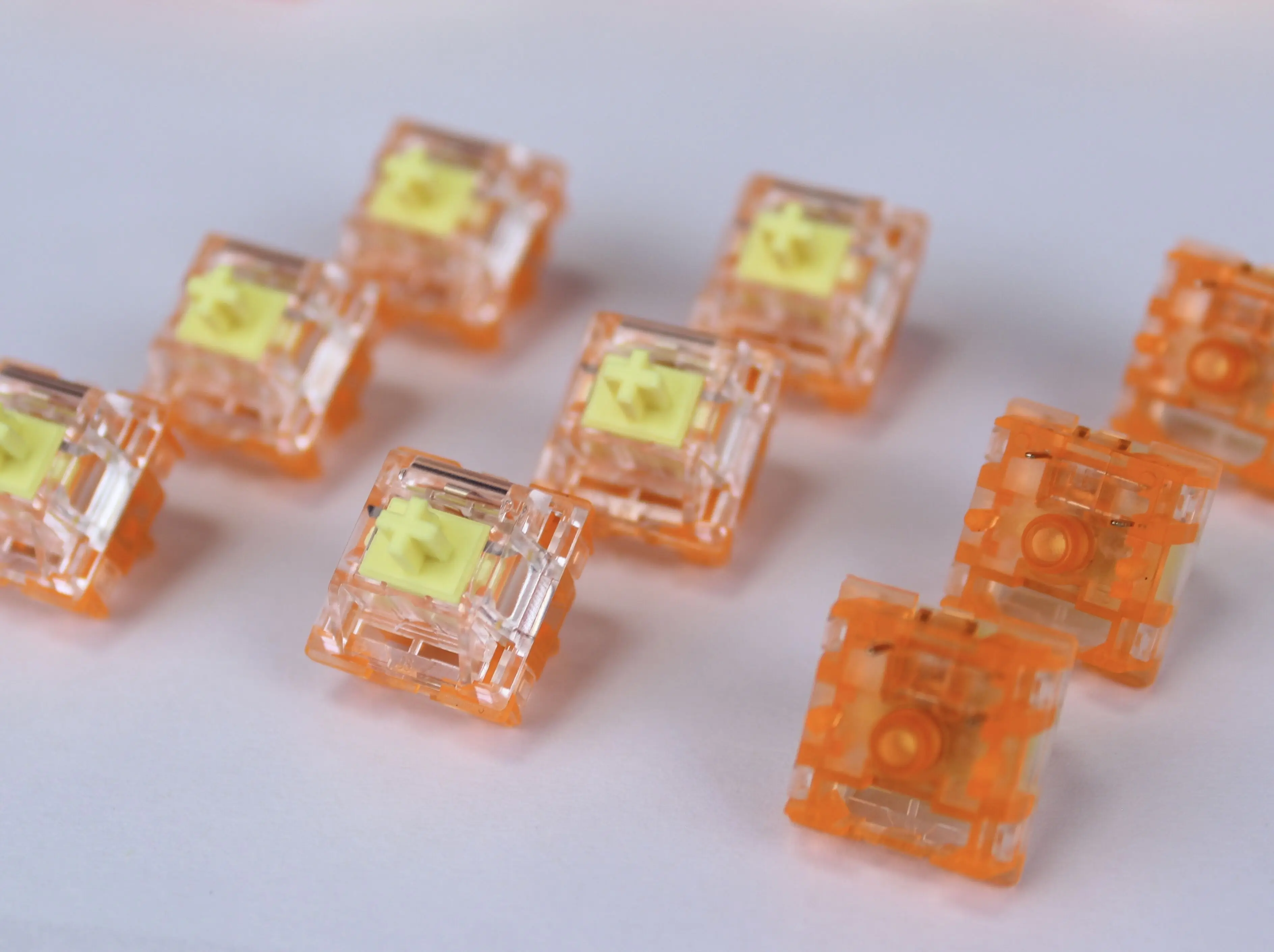 KTT Sweet Orange Switch Mechanical Keyboard Axis RGB 5Pin Switch