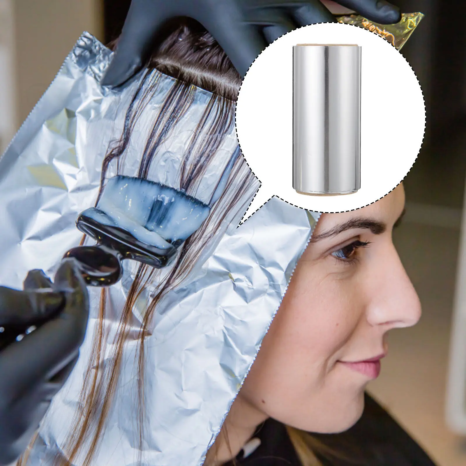 

3 рулона многофункциональной фольги для мелирования волос, алюминиевая фольга для окрашивания волос, для использования в салонах и дома, для снятия гель-лака