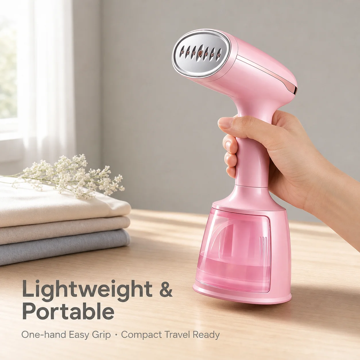 Obovay Steam Iron Garment Steamer Handheld Fabric 1200W Travel Vertical 220ml Mini Portable Home Travelling For Clothes Ironing