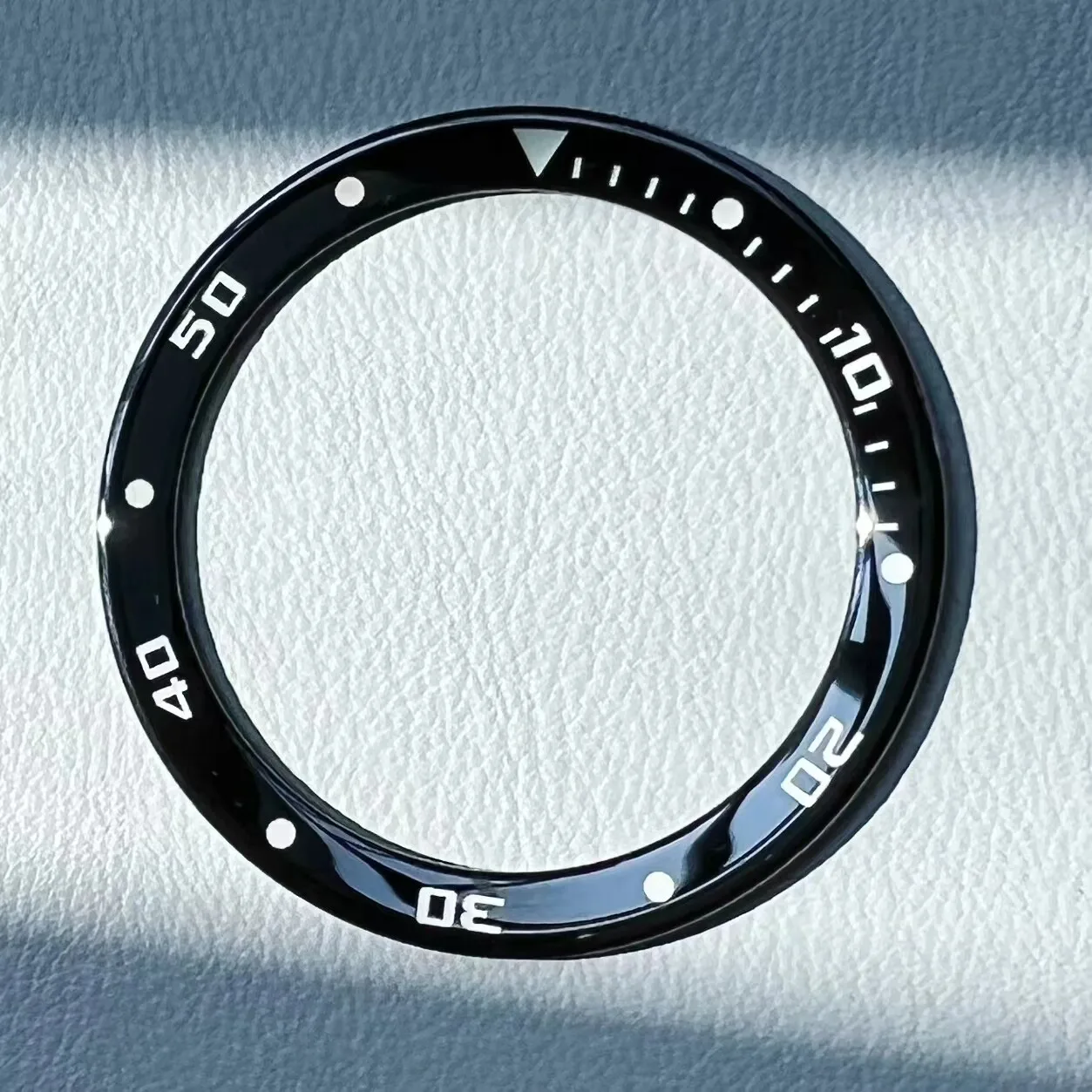 Ceramic bezel for Cartier men's mechanical watch, ceramic scale indicator ring, clock accessories 41mm outer ring