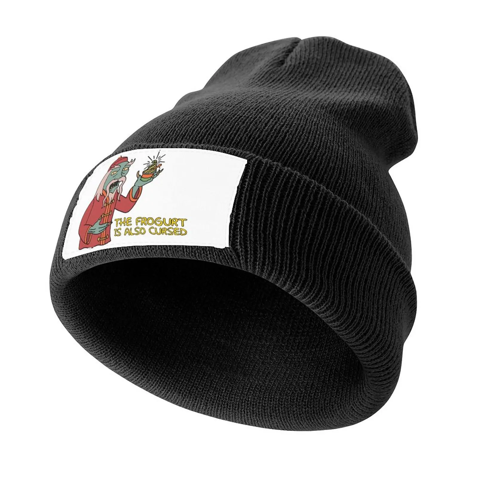 

Cursed Frogurt Knitted Cap Beach Outing New In Hat Golf Hat Man Women's Hats 2025 Men's