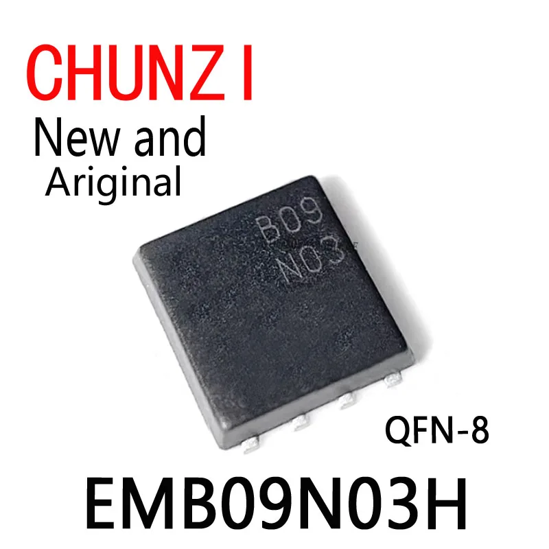 5pcs New and Original EMB09N03 B09N03 5mm*6mm MOSFET QFN-8 EMB09N03H