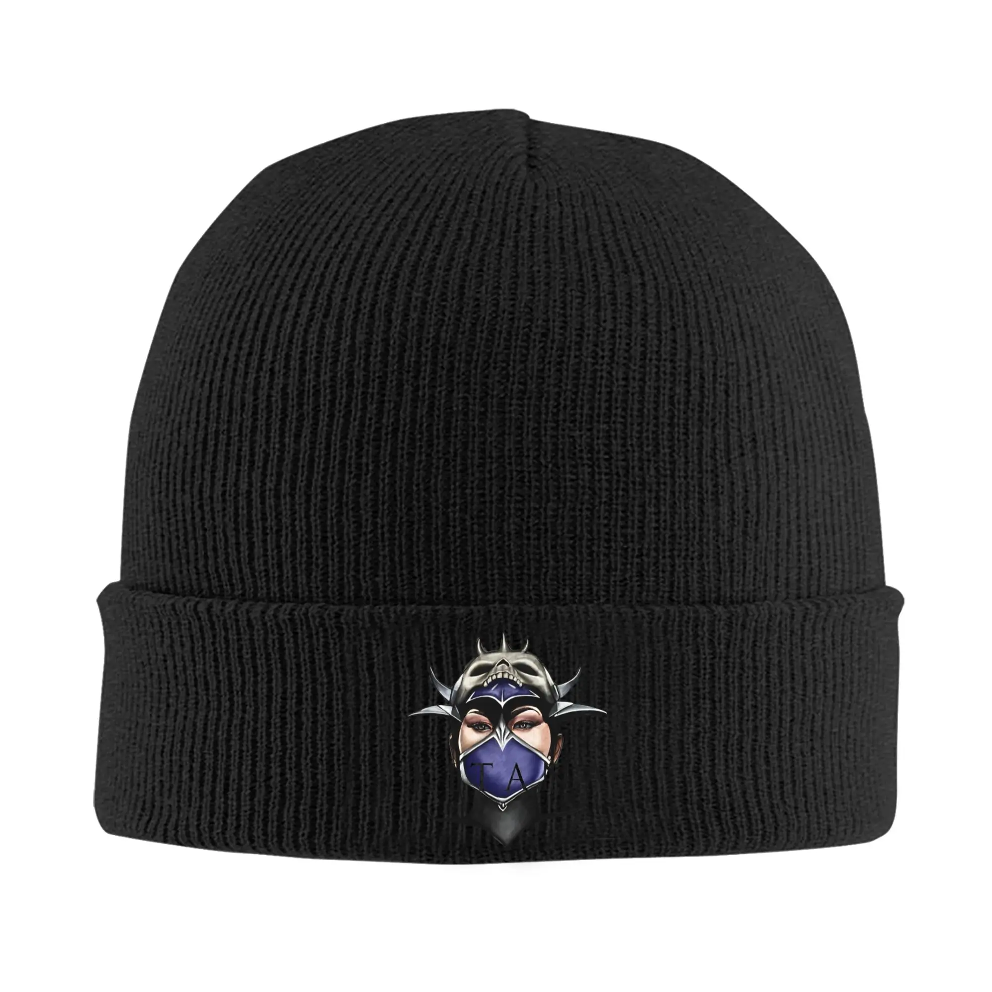 Kitana You Will Learn Respect Mortals Kombats Cuff Beanie For Women Men  Winter Bonnet Knitted Hat