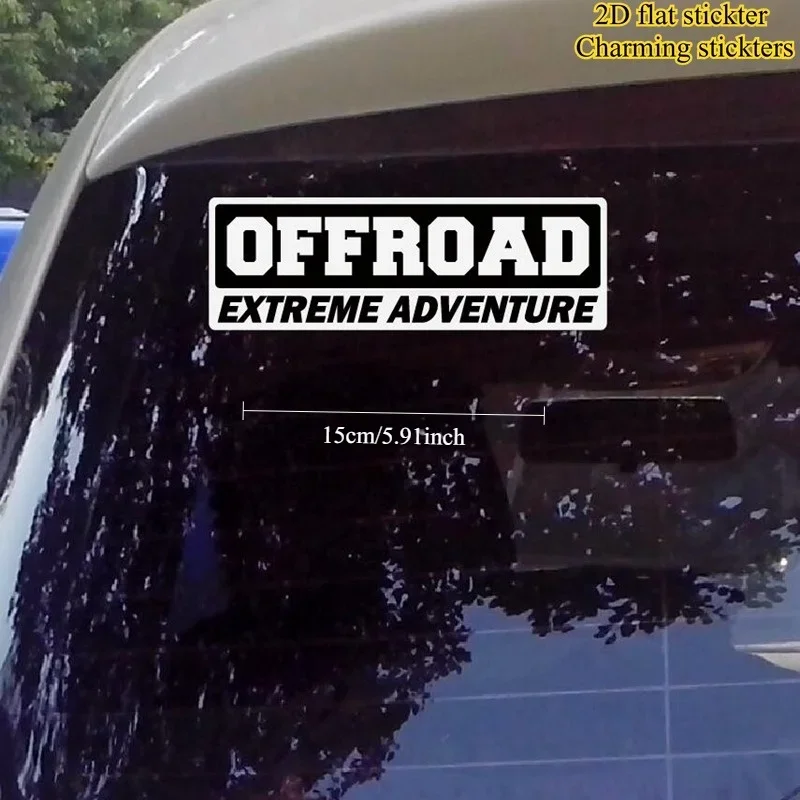4x4 Off Road Adventure Vinyl Sticker Extreme Outdoor Waterproof Decal for SUV Car Body Truck Modification Decoration