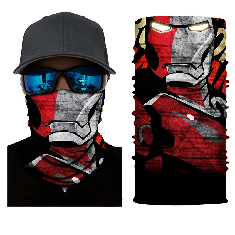 Half Face Series Anime Venom Star Wars Avengers Joker Superhero Magic Headscarf Versatile Outdoor Cycling Mask Scarf Adult