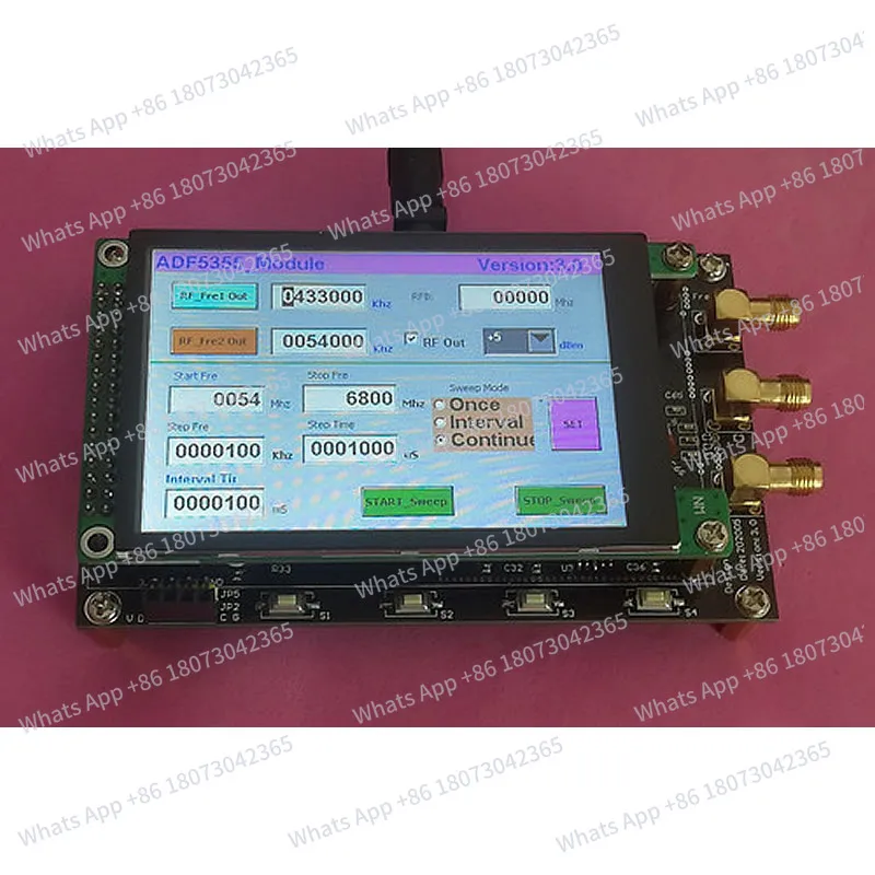 

Модуль ADF4355/ADF5355, 3,5-дюймовый емкостный цветной экран, источник радиочастотного сигнала, микроволновый синтезатор частоты, оригинальный