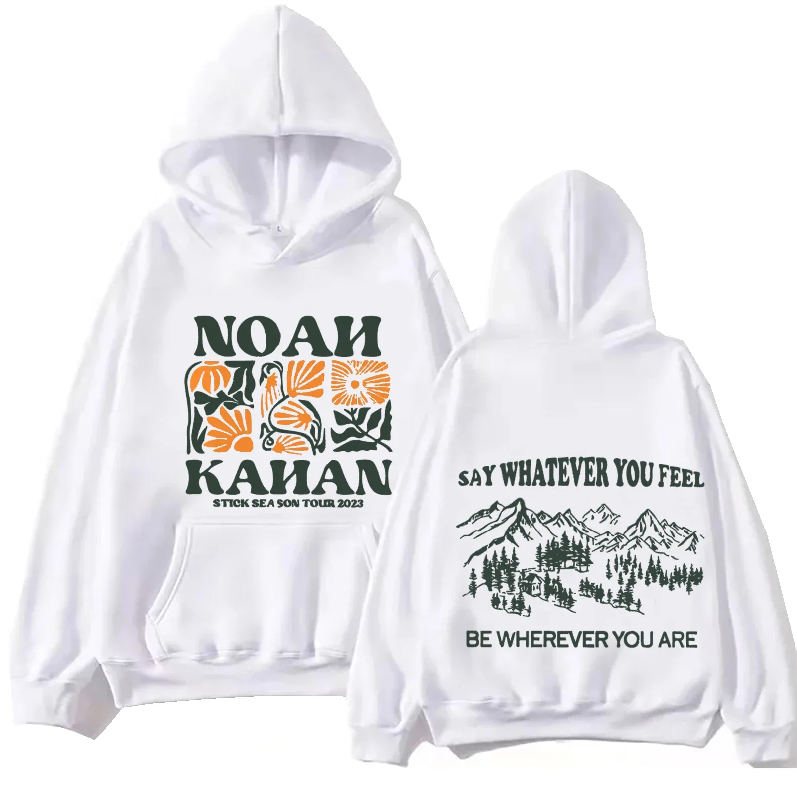 LE 2024 Stick Season Noah Kahan  Hoodie Tops Long Sleeve Sweatshirt Music Fans Gift Casual graphic hoodie