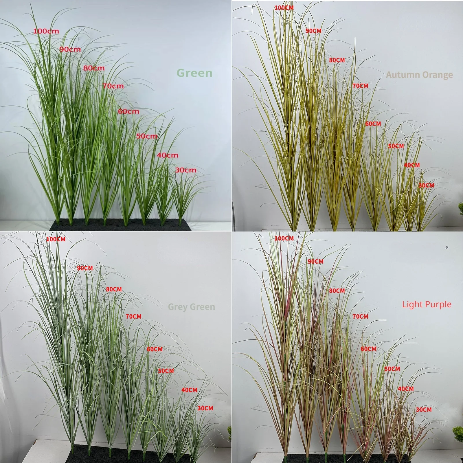 Artificial plants 16PCS onion grass Artificial Wheat Grass Greenery Fake Tall Grass for Outdoor Indoor office wedding Decoration