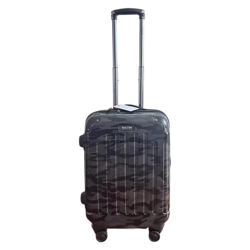 20 Inch Camouflage Carry On Luggage - Expandable Suitcase with 360° Spinner Wheels, Anti-Collision Corners, Telescopic Handle