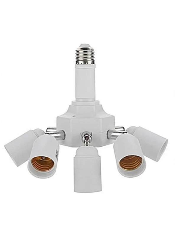 E27 1/7 headlights, headlight holder, 1-to-7 extended conversion universal adapter, 1/7 1/7 multi head