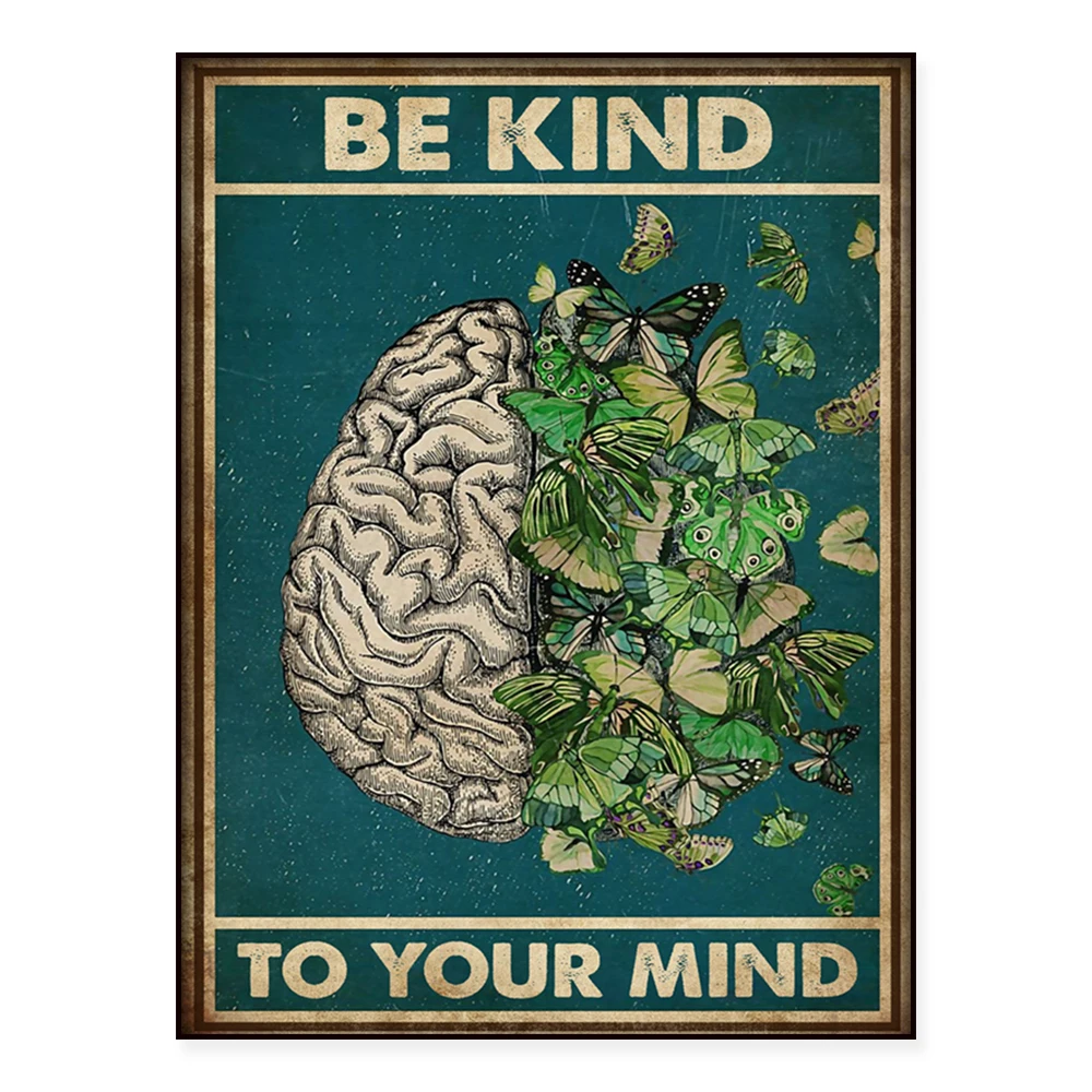 Mental Health Awareness Month Through What You Go Through, Be Kind to Your Mind poster poster decoration