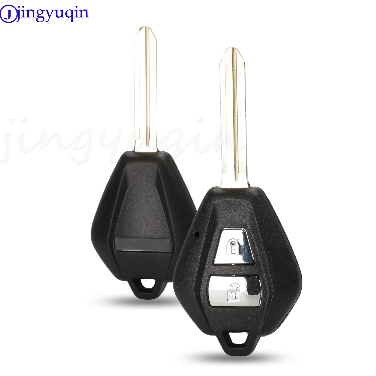 

jingyuqin Remote Key Shell Fob Case Fit For Isuzu 2 button Blank Key Cover Replacement High Quality