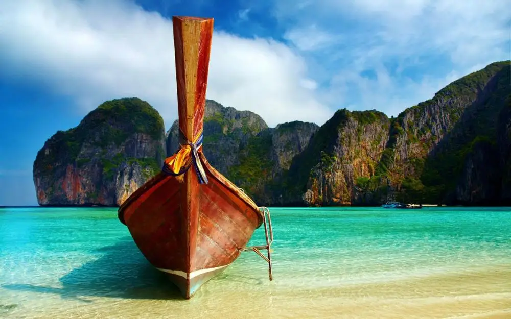 

Thailand Beach Art Film Print Silk Poster Home Wall Decor 24x36inch