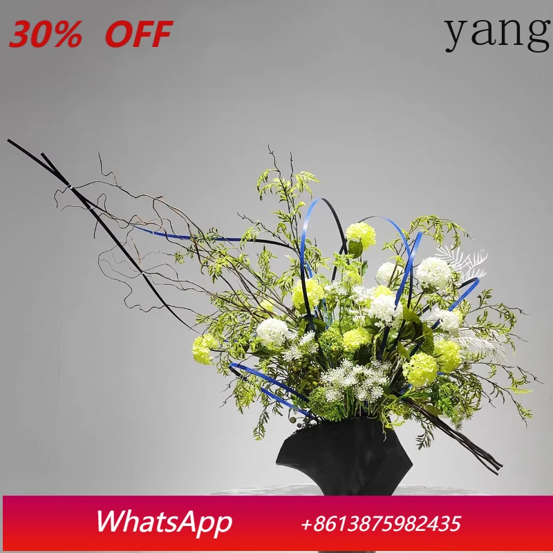 

LH New Chinese Creative Green Plant Simulation Flower Bonsai Ornament Floral Arrangement