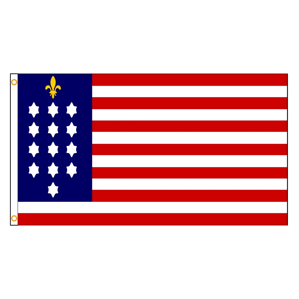 3Jflag 3X5Fts  90X150cm American USA  The United States Flag of French Alliance