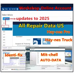 2026 Online Account All Repair Data US,Mit-chell Prodemand,Autodata,Hay-nes PRO,Hay-nes Truck , Identifix Software online update