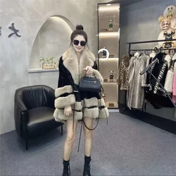 Women's Woolen Coat 2023 New Fashion Network Red Same Designer Style French High Waist Thick Style Temperament Fashion Fur Coat