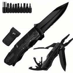 Multi-functional Single-tool Pliers EDC Screws Multi-head Combination Outdoor Portable Home Maintenance Folding Knife Pliers
