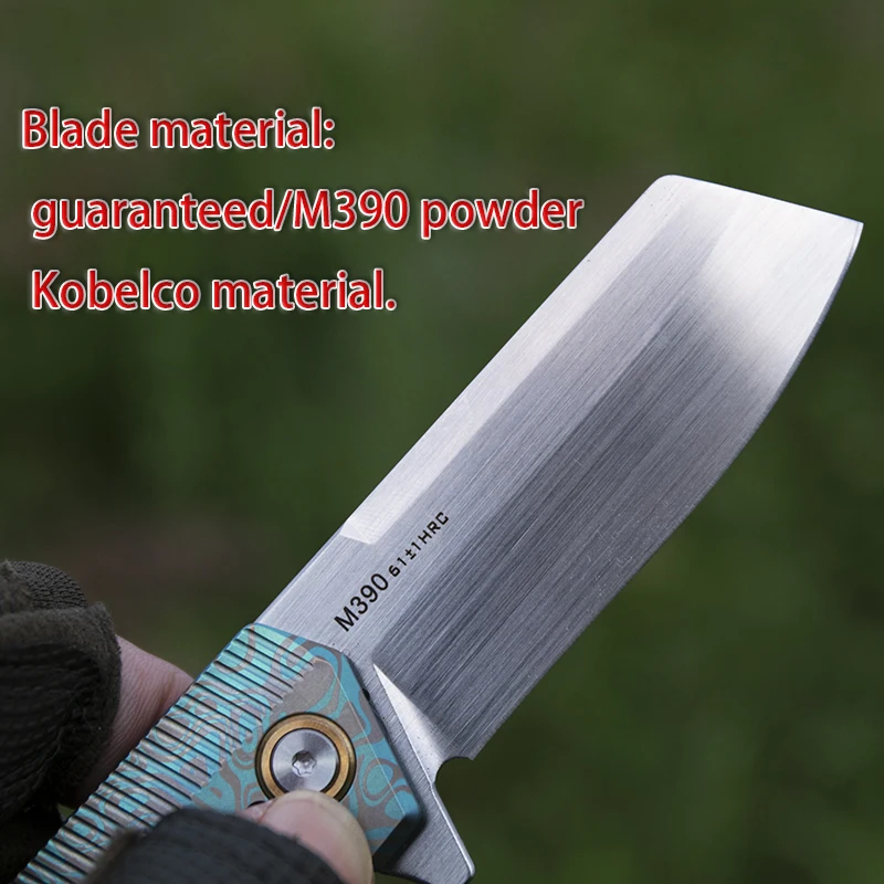 Тактический складной нож EDC, австрийская сталь M390, CT4, титановый карманный инструмент для выживания в кемпинге, коллекционный складной нож премиум-класса