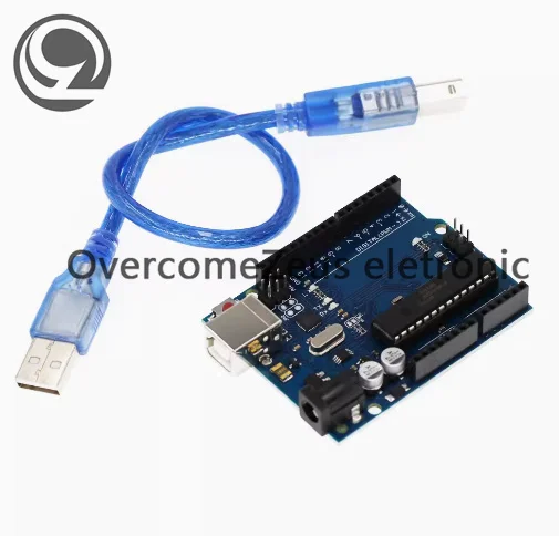 Le contrôle de la version officielle de la carte de développement UNO-R3 est compatible avec le microcontrôleur ATmega328P, Original en stock