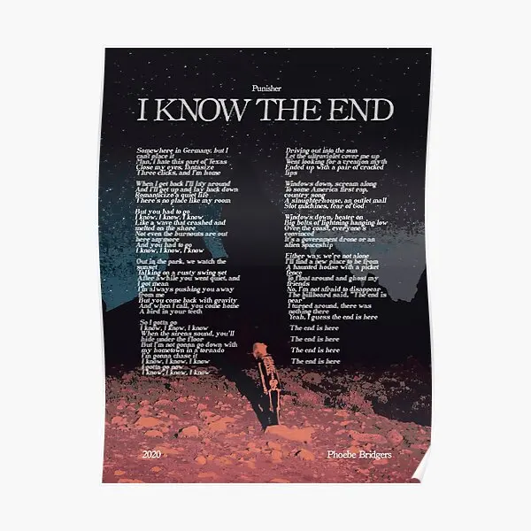 I Know The End By Phoebe Bridgers Punish  Poster Art Funny Decoration Picture Painting Home Decor Modern Wall Mural No Frame