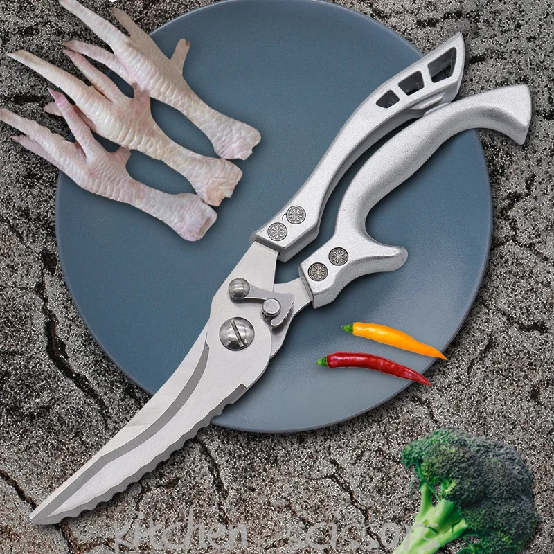 

Stainless Steel Kitchen Special Scissors Strong Chicken Bone Multifunctional All-steel Household Kitchen Food