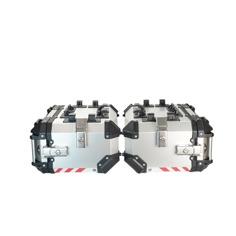 

46L Silver Lage Side Case Aluminium Side Box Motorcycle Saddle Boxes