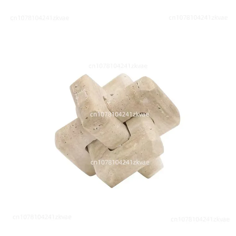 Decorations Accessories Modern Marble Art Ring Buckle Ornaments Model Room Sales Office Display Porch Table