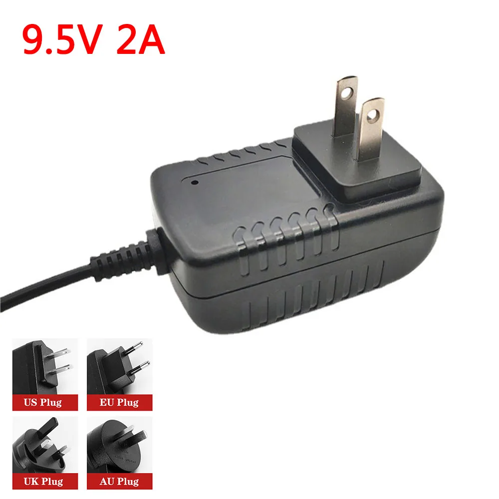 9.5V 2A DC Power Adapter 9.5 Volt 2 Amp 2000ma Power Supply Input AC 100-240V 5.5x2.1mm Power Transformer