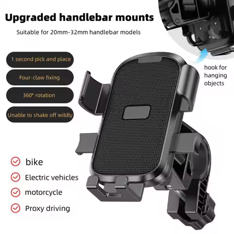 360&deg; Rotatable Electric Bicycle Phone Holder for iPhone Xiaomi Riding MTB Bike Moto Motorcycle Stand Bracket Non-slip Cycling