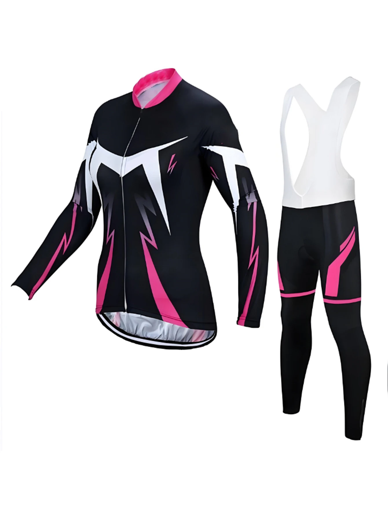 

Women's Spring/Summer Cycling Jersey - Long-Sleeve Jersey and Pants Set - Cycling Apparel - Breathable - Professional Cycling Ge