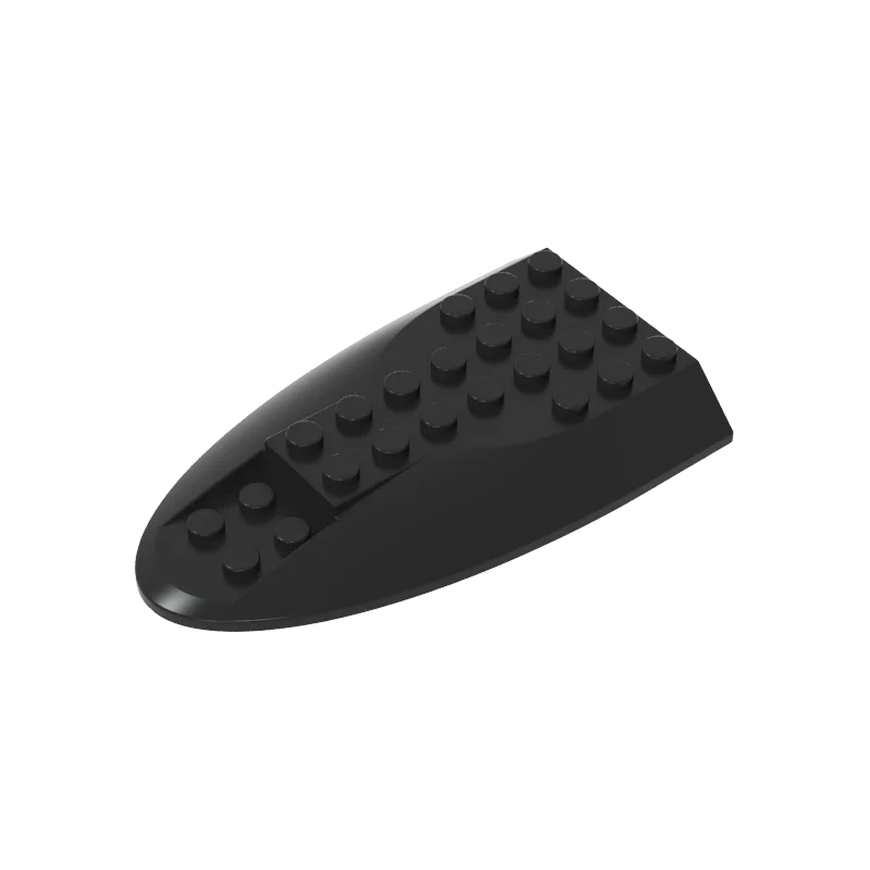 Gobricks 10 قطعة 87615 الطائرات الطوب جسم الطائرة منحني Aft أجزاء القسم 6x10 أعلى متوافق MOC بنة الكبار الاطفال DIY بها بنفسك